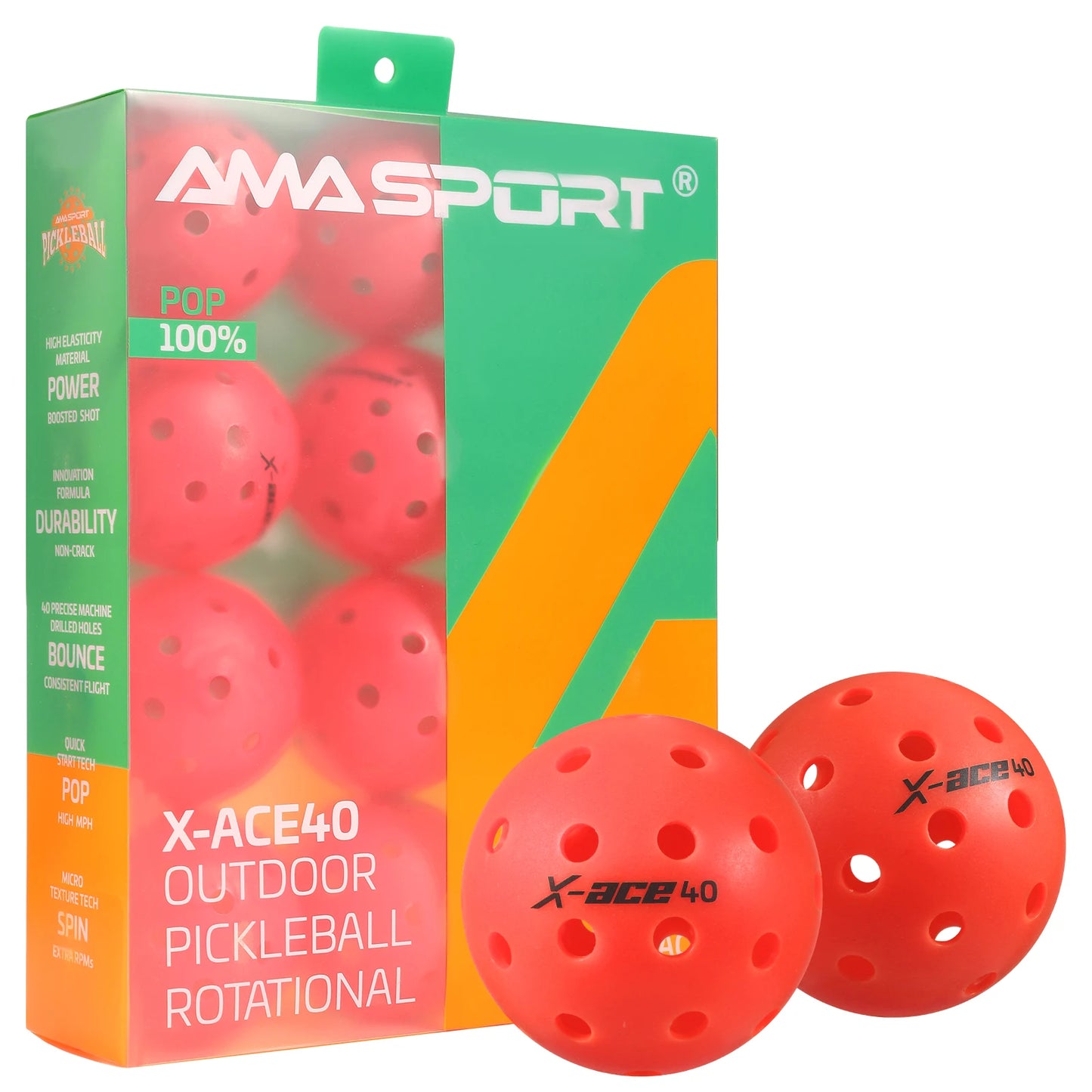 Pickleballs - 40 Hole AMA Sport