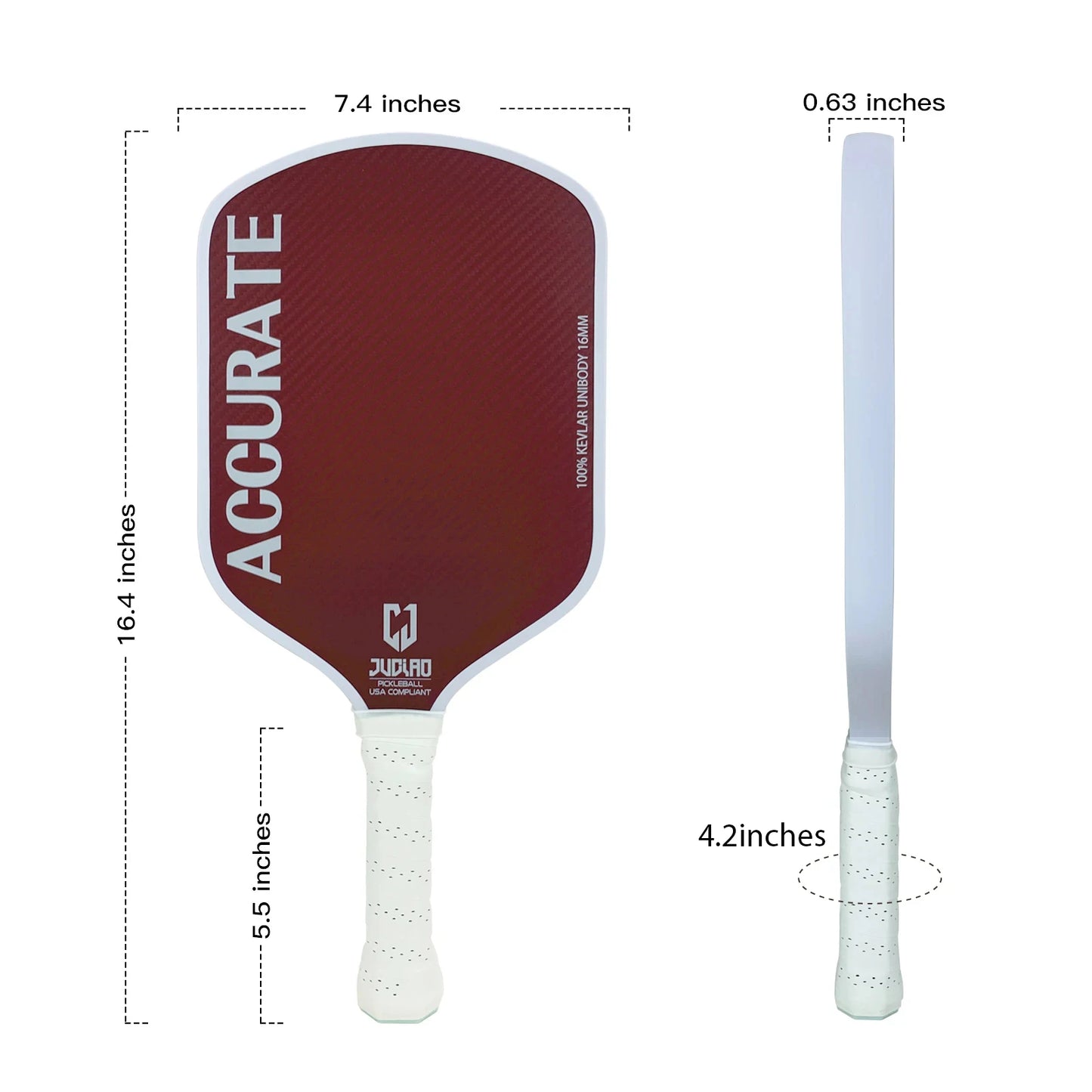 Juciao Accurate - Red Pickleball Paddle Kevlar