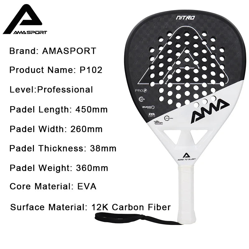 Amasport P102-12K Paddle Racket