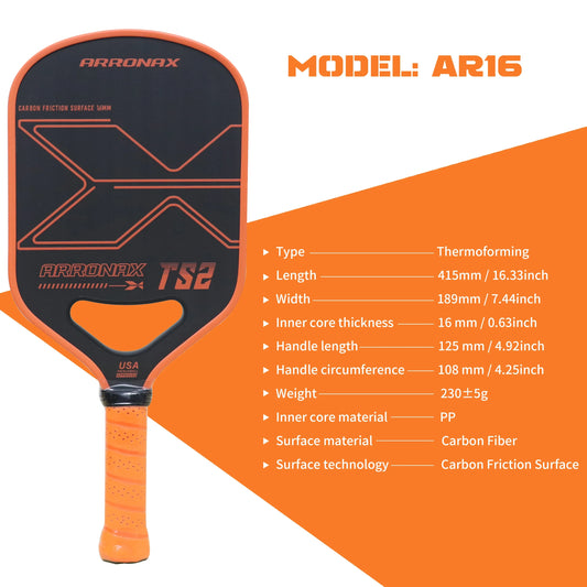 Arronax AR16 Pickleball Paddle Carbon Fiber