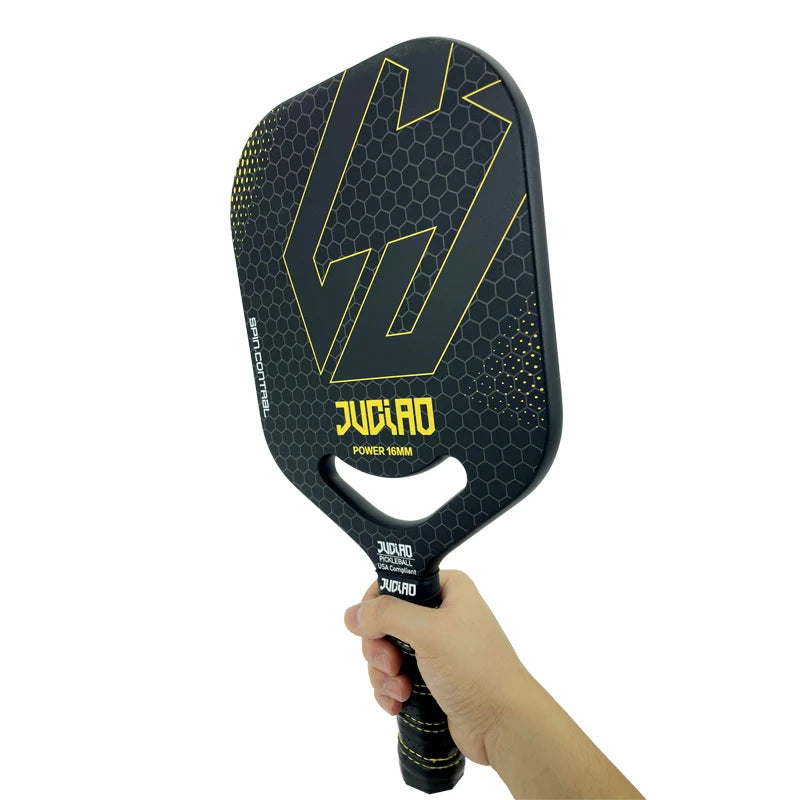 Juciao Power - Black Pickleball Paddle Fiberglass Surface